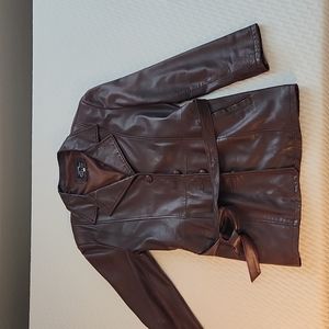 Vera Pelle Brown Leather Jacket